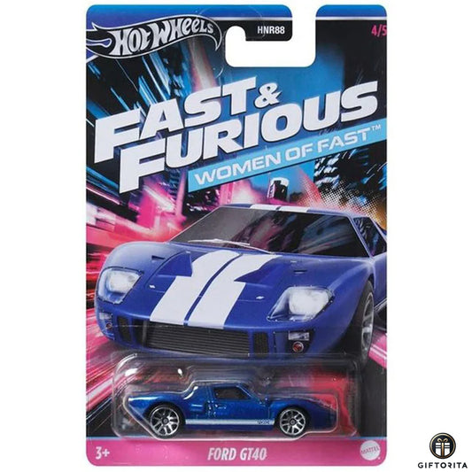 Hot Wheels Regular 1  – Fast & Furious – Women Of Fast – Ford GT40 – 4/5 – Blue