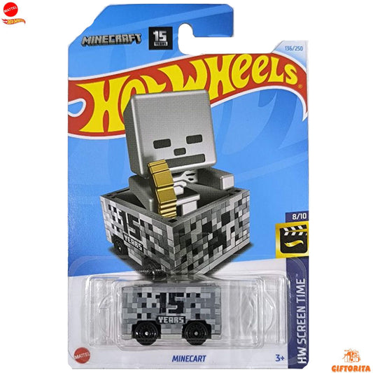 Hot Wheels Regular *AVRG – Minecart – 8/10 & 136/250 – Gray