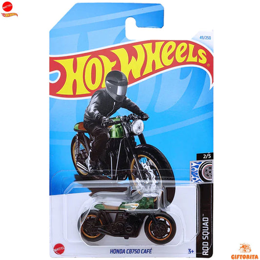 Hot Wheels Regular *AVRG Bike – HONDA CB750 CAFE – 2/5 & 49/250 – Black & Green