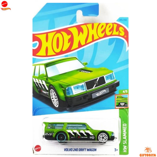 Hot Wheels Regular Volvo  –  Volvo 240 Drift Wagon  –  4/5 & 245/250  –  Green