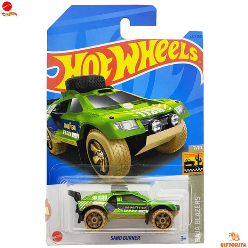 Hot Wheels Regular *AVRG – Sand Burner – 7/10 & 232/250 – Green