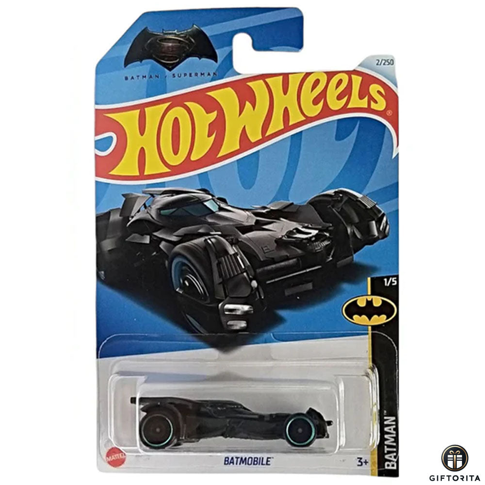 Hot Wheels Regular Batmobile 1  – BATMOBILE – 1/5 & 2/250 – Black & Blue