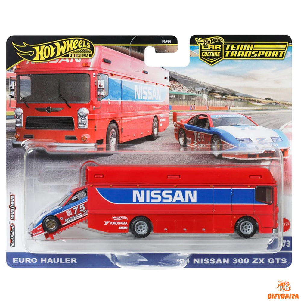 Hot Wheels Premium Team Transport (P00086) – EURO HAULER # ’94 NISSAN 300 ZX GTS #73