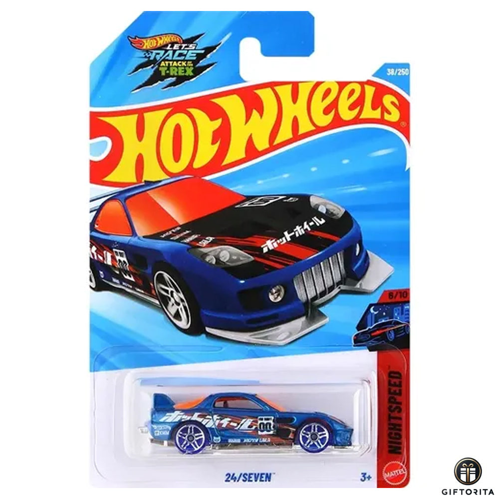 Hot Wheels Regular -24/ Seven -6/10 & 38/250 -Blue