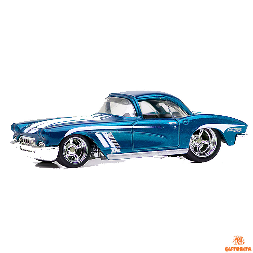 Hot Wheels Super Treasure Hunt (P00423) – 62 Corvette – Blue – ( CARD NOT AVAILABLE )