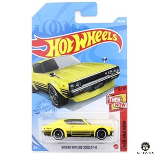 Hot Wheels Regular Nissan 1 – NISSAN SKYLINE 2000 GT-R  –  9/10 & 180/250 – Yellow