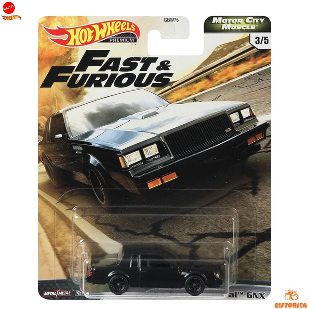 Hot Wheels Premium Single 3 – Motor City – 87 Buick Grand National GNX – 3/5 – Black