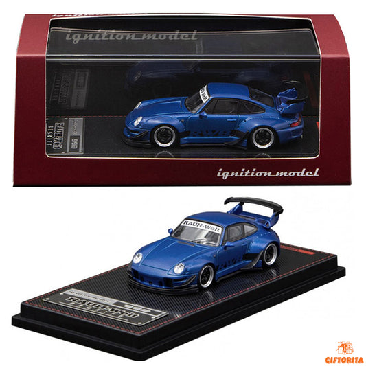 Ignition Model IG 1:64 Dei Cast (P00069) – RWB 993 MATTE BLUE METALLIC