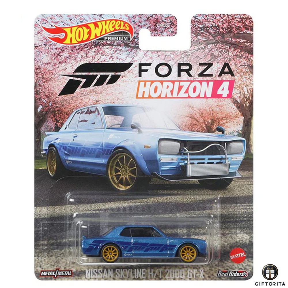 Hot Wheels Premium Single 3 – Forza – Nissan Skyline H/T 2000 GT-X -Blue