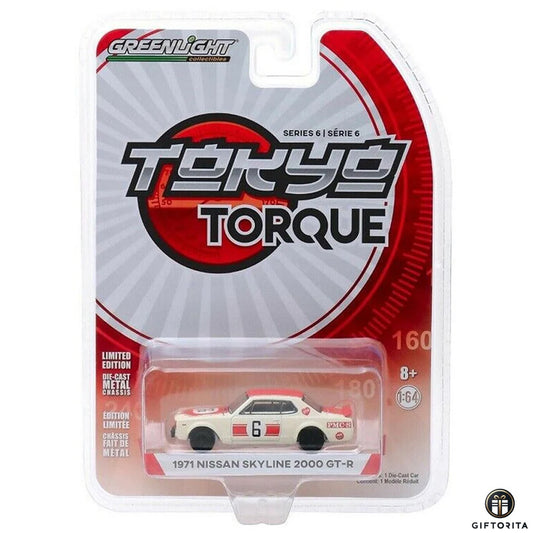 Greenlight Tokyo Torque series 6 Die Cast 1:64 (P00981) – 1971 Nissan Skyline 2000 GT-R #6