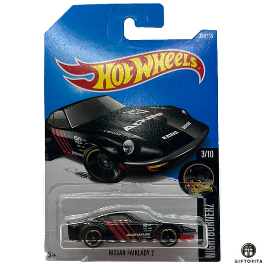 Hot Wheels Regular Nissan - Nissan Fairlady Z # Advan - 3/10 & 357/365 - Black