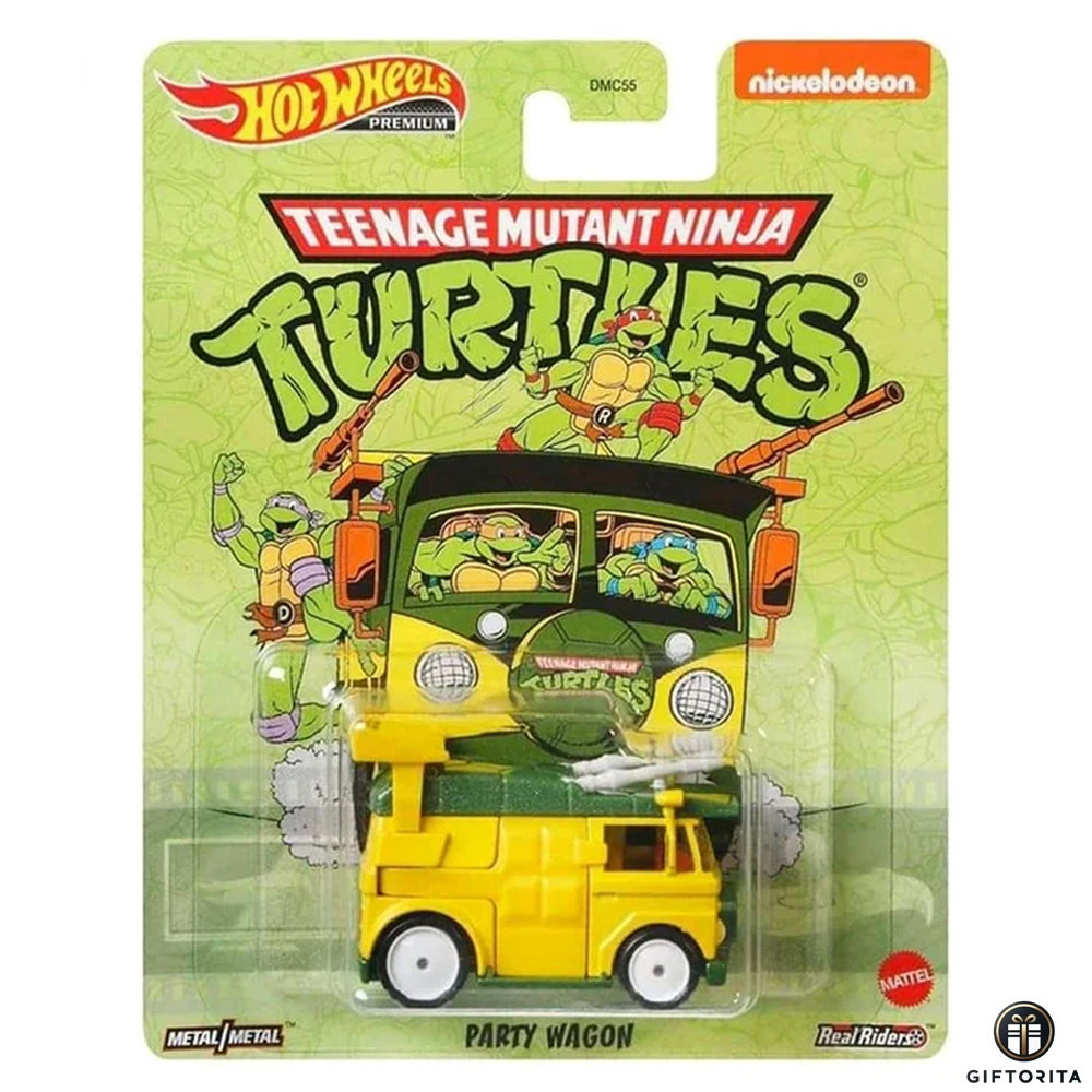 Hot Wheels Premium Single 3 – Teenage Mutant Ninja – Party Wagon – Yellow