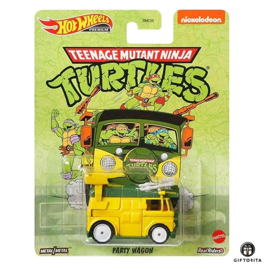 Hot Wheels Premium Single 3 – Teenage Mutant Ninja – Party Wagon – Yellow
