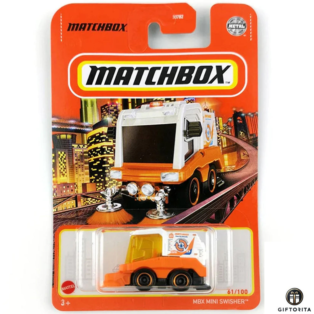 Matchbox Regular Card 1  (P00015)  – MBX Mini Swisher- Orange – 61/100