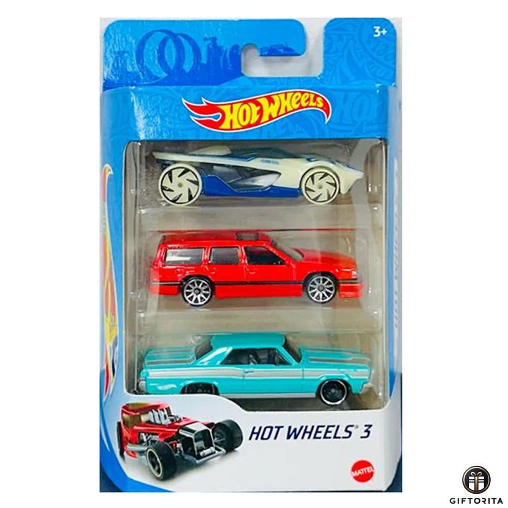 Hot Wheels Regular Gift Pack (3 Pack Set) P00010 – Set Of 3 Car – Multicolor
