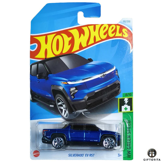 Hot Wheels Regular Silverado – Silverado EV RST – 8/10 & 110/250 – Blue