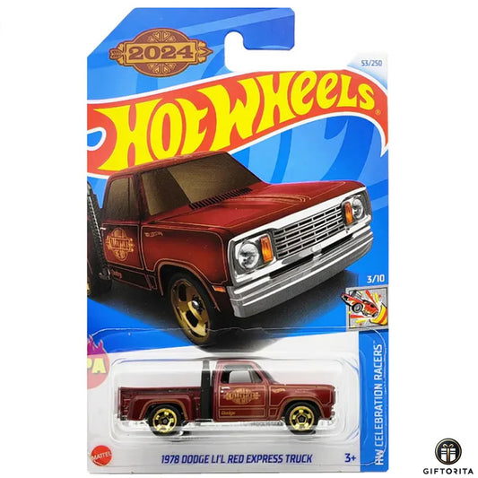 Hot Wheels Regular Dodge 2  – 1987 Dodge LI’L Red Express Truck – 3/10 & 53/250 – Maroo