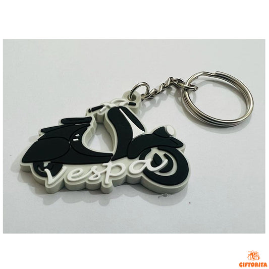 Key Ring (P00995) - Vespa Keyring Black 🛵