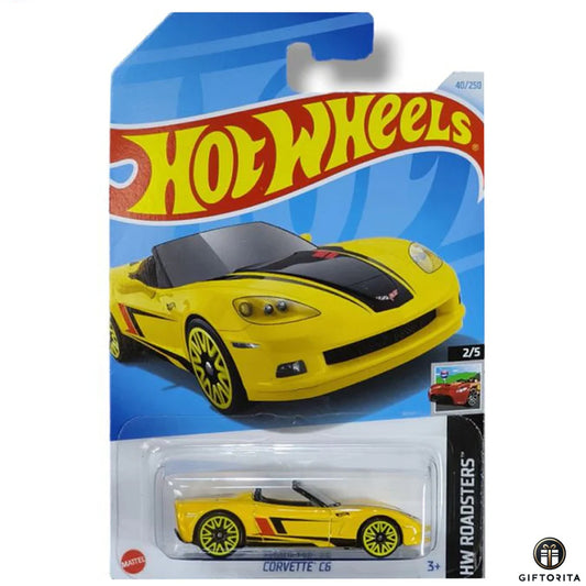 Hot Wheels Regular Corvette -  Corvette C6 – 2/5 & 40/250 – Yellow