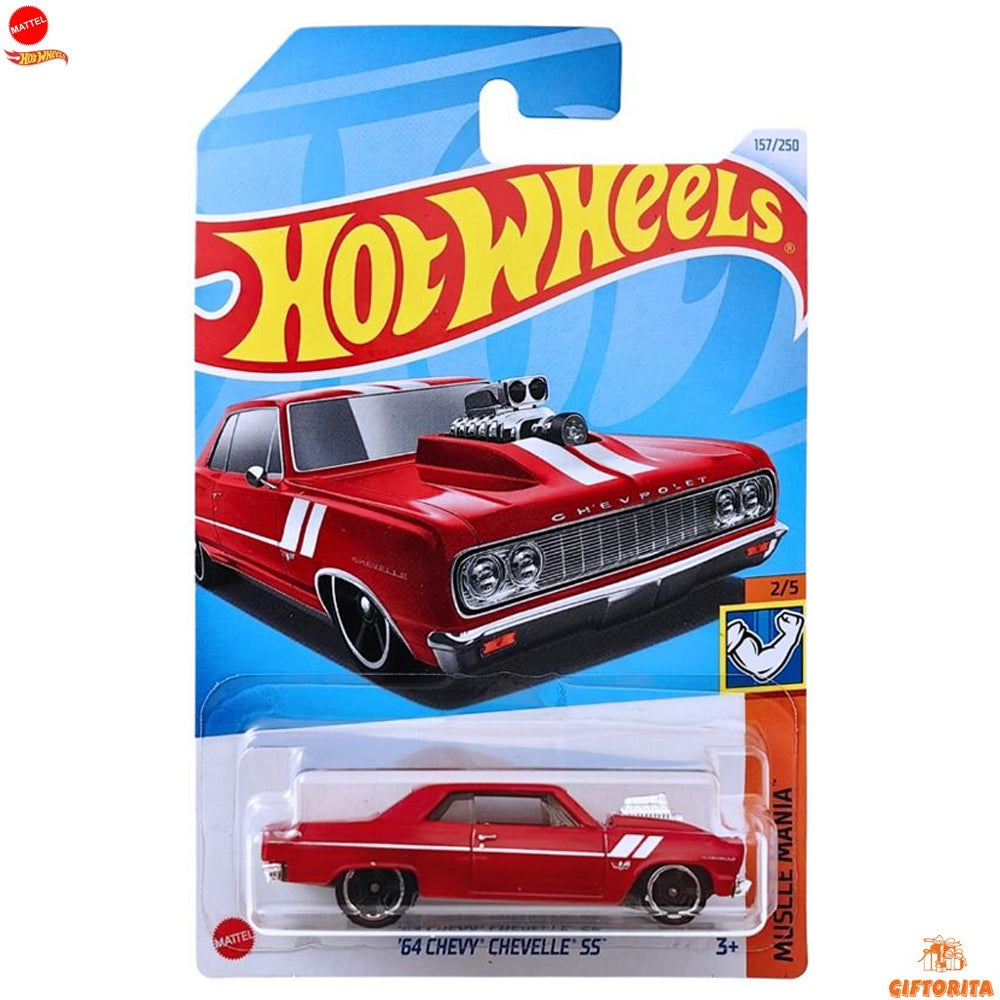 Hot Wheels Regular – 64 Chevy Chevelle SS – 2/5 & 157/250 – Red