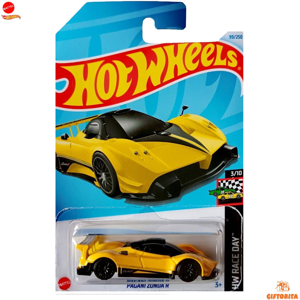 Hot Wheels Regular Pagani –  Pagani Zonda R – 3/10 & 99/250 – Yellow