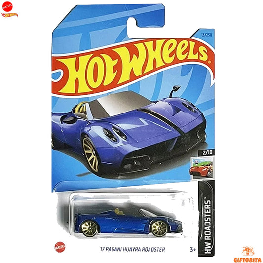 Hot Wheels Regular Pagani – 17 Pagani Huayra Roadster – 2/10 & 13/250 – Blue