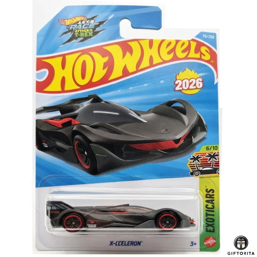 Hot Wheels Regular -X - Cceleron -6/10 & 75/250 -Black