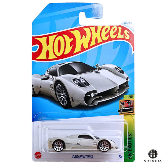 Hot Wheels Regular Pagani - Pagani Utopia - 5/10 & 205/250 - Off-White