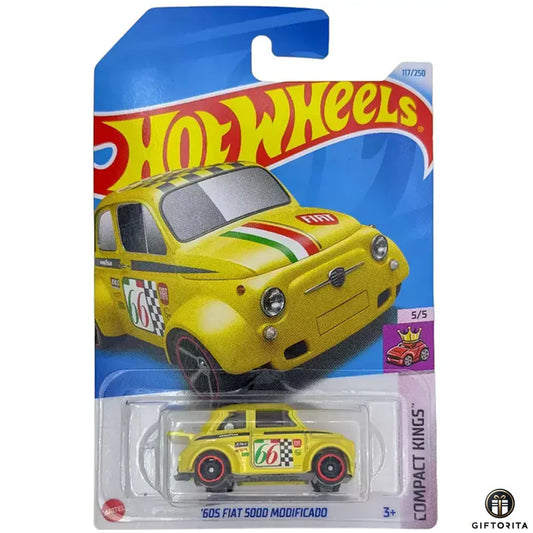 Hot Wheels Regular Fiat – 605 Fiat 5000 Modificado – 5/5 & 117/250 – Yellow