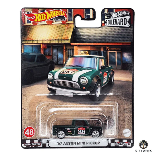 Hot Wheels Premium Single 4 – 67 Austin Mini Pickup – Boulevard 48 – Green