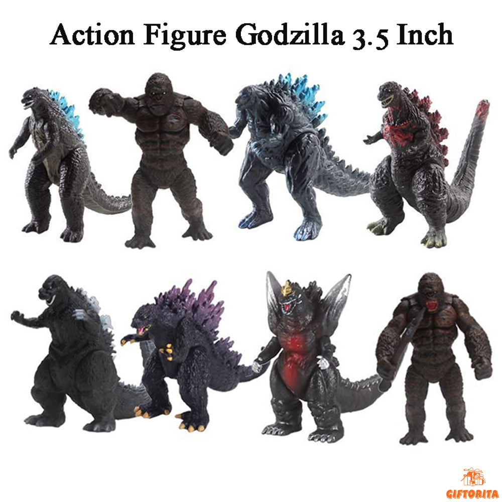 Action Figure – Godzilla 8 pcs Set (P01273)