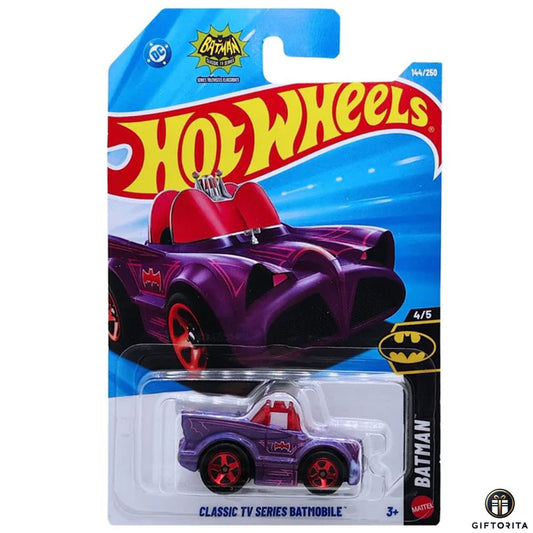 Hot Wheels Regular Batmobile - Classic TV Series Batmobile - 4/5 & 144/250 - Purple