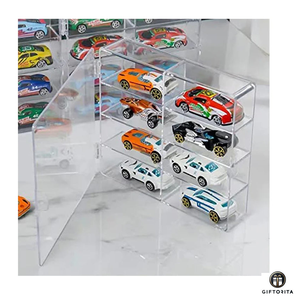 Display Case – 1:64 Diecast Acrylic 8 Cabinet Display Box (P01219)