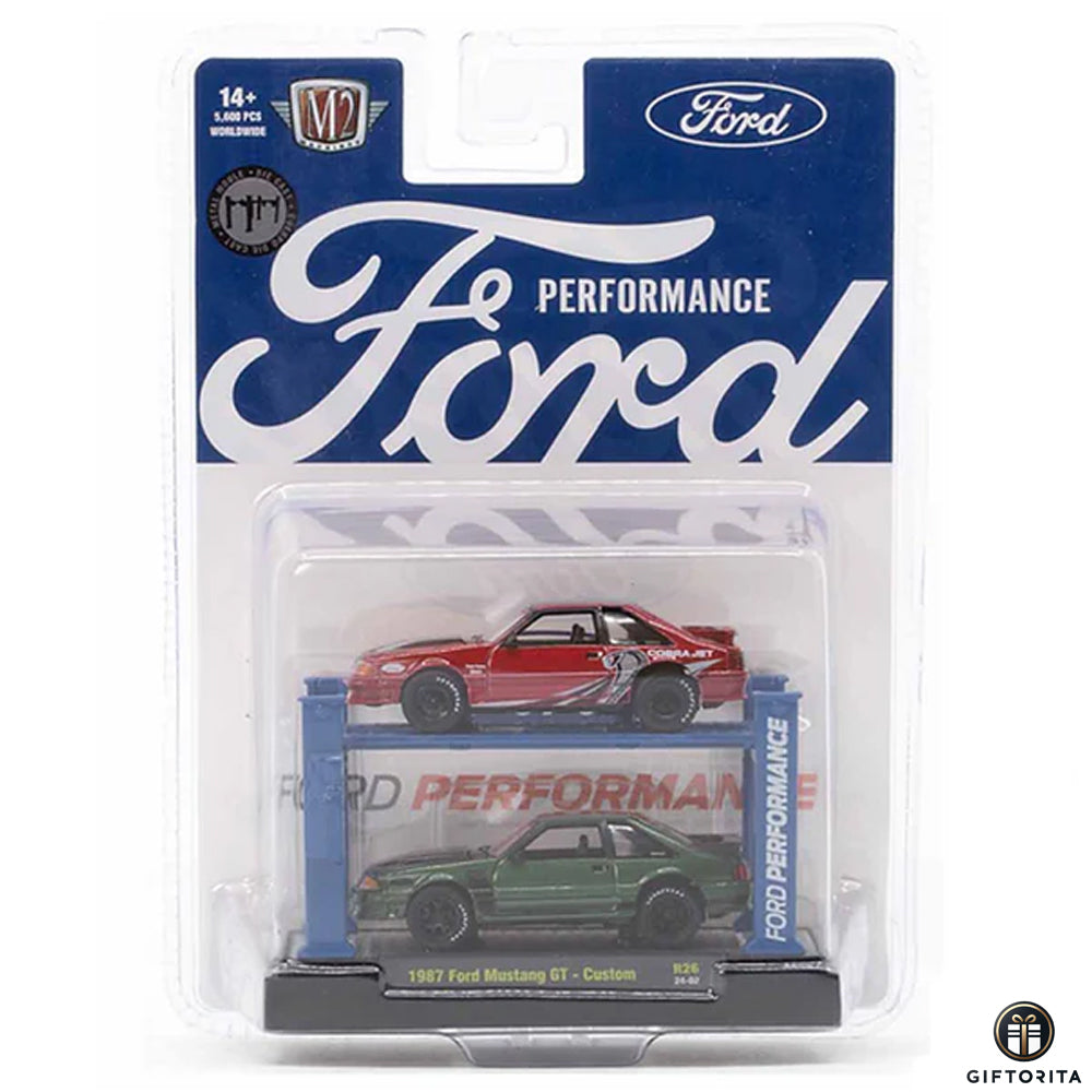 M2 Machines 1:64 Die Cast (P00074) – Ford Performance – 1987 Ford Mustang GT-Custom