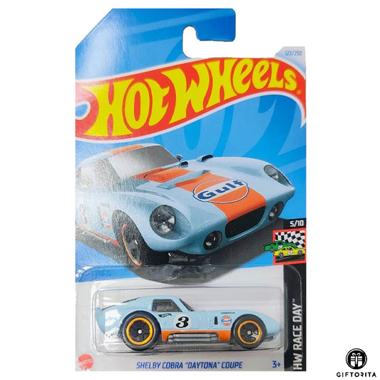 Hot Wheels Regular Corvette  – Shelby Cobra Daytona Coupe – 5/10 & 122/250 – Sky Blue (Gulf)