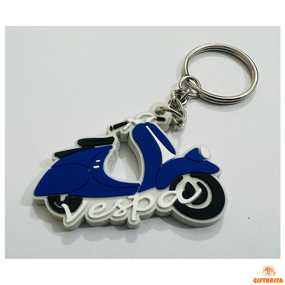 Key Ring (P00995) - Vespa Keyring Blue 🛵