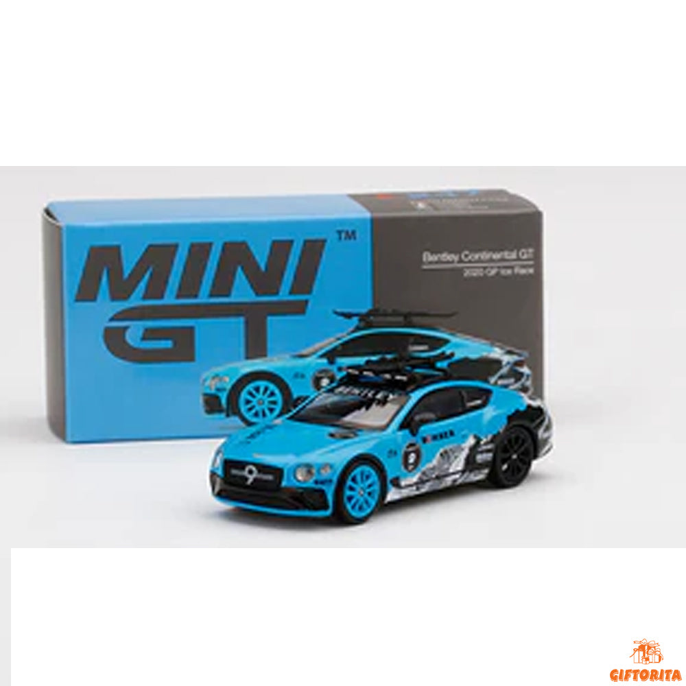 MINI GT 1:64 Die Cast # 247 – Bentley Continental GT 2020 GP Ice Race