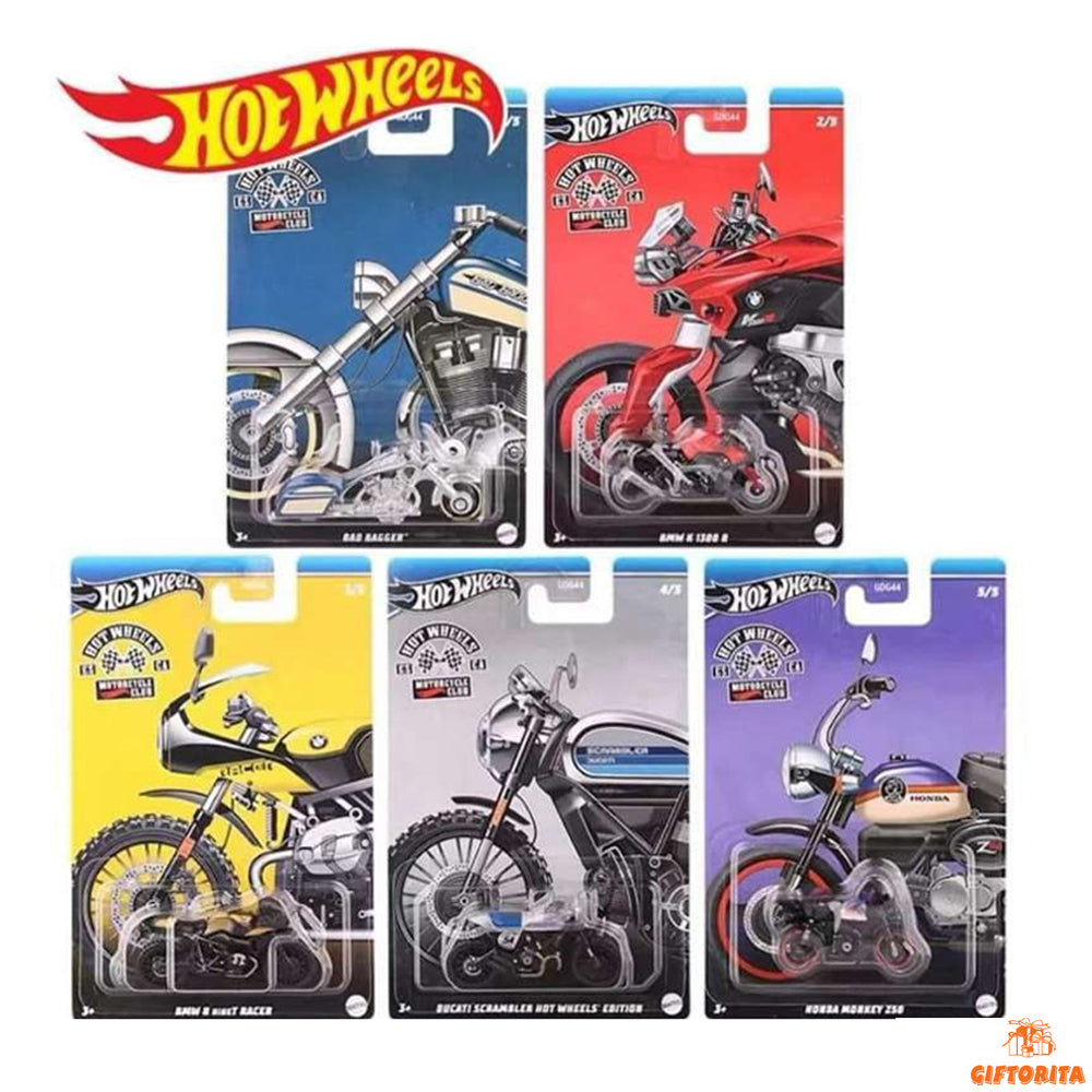 Hot Wheels Motorcycle Club Sets of 5 (P01652)