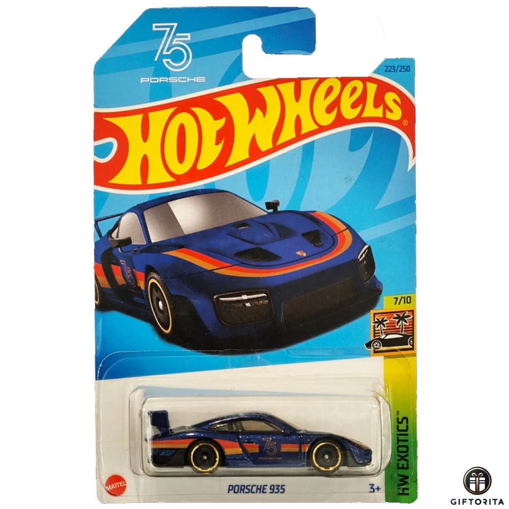 Hot Wheels Regular Porsche - Porsche 935 - 7/10 & 223 - Blue