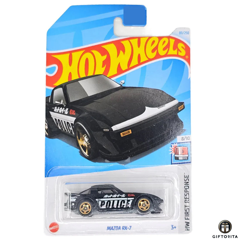 Hot Wheels Regular Mazda 2  – Mazda RX-7 – 8/10 & 80/250 – Black