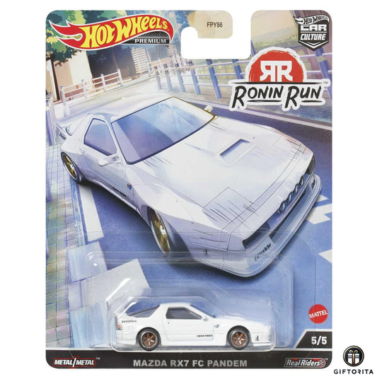 Hot Wheels Premium Single – Car Culture - MAzda RX7 FC Pandem - 5/5 - White