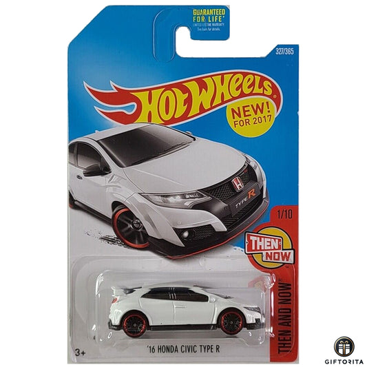 Hot Wheels Regular - 16 Honda Civic Type R - 1/10 & 327/365 - White