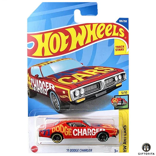Hot Wheels Regular Dodge 1  –  71 Dodge Charger –  5/10 & 109/250 –  Multicolor,Red
