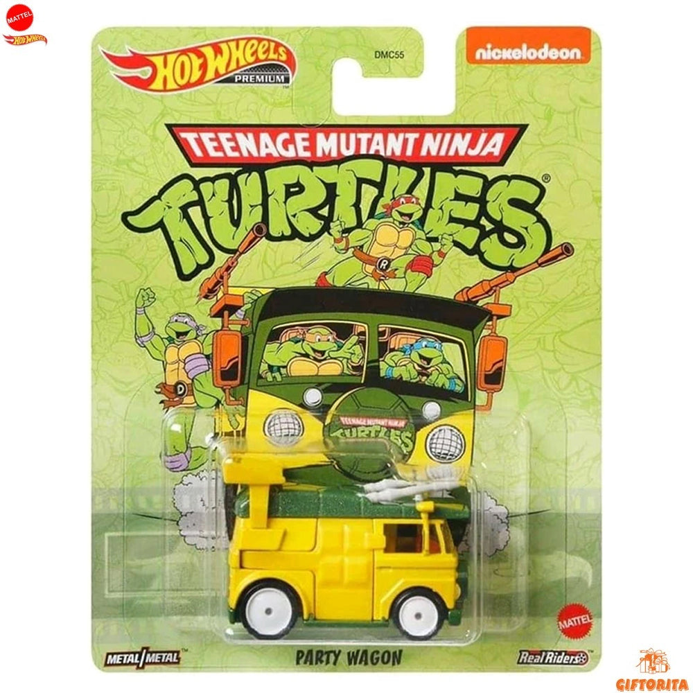 Hot Wheels Premium Single 3 – Teenage Mutant Ninja – Party Wagon – Yellow