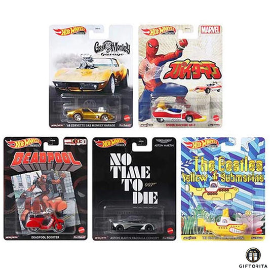 Hot Wheels Premium (P01172) – REPLICA ENTERTAINTMENT DEAD POOL SET OF 5 CARS