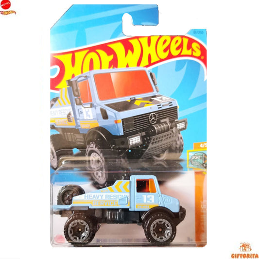 Hot Wheels Regular Mercedes – Mercedes-Benz Unimog 1300L  – 4/5 & 61/250  – Sky Blue