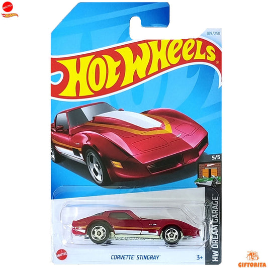 Hot Wheels Regular Corvette -  Corvette Singray – 5/5 & 109/250 – Red