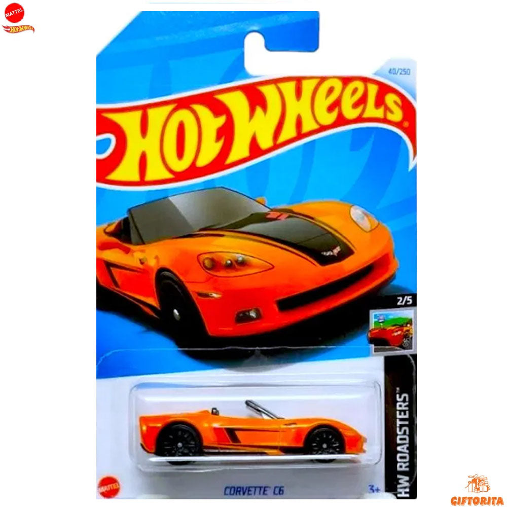 Hot Wheels Regular Corvette -  Corvette C6 -2/5 & 40/250 – Orange