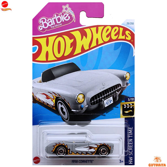 Hot Wheels Regular Corvette - 1956 CORVETTE – 3/10 & 29/250 – Gray