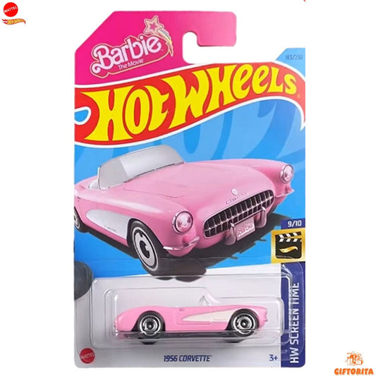 Hot Wheels Regular Corvette  – 1956 Corvette – 9/10 & 183/250 – Pink